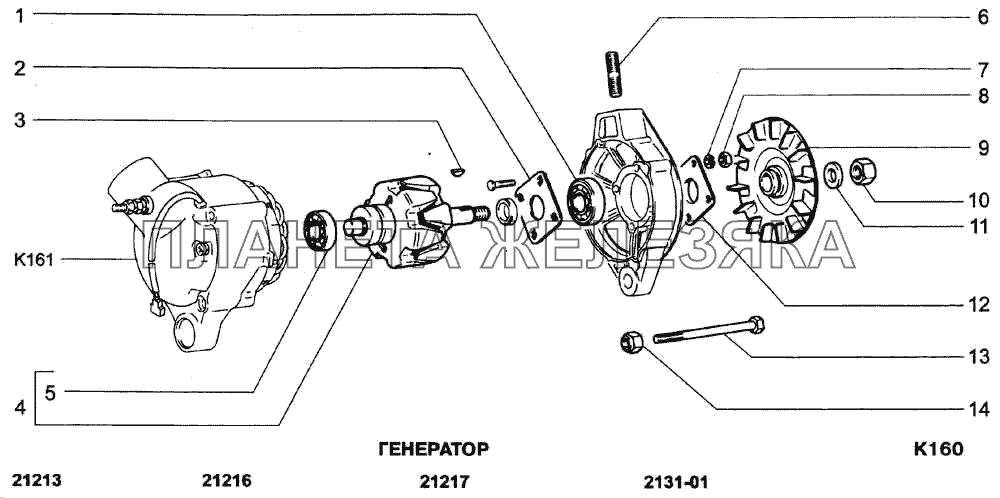 Генератор ВАЗ-21213-214i